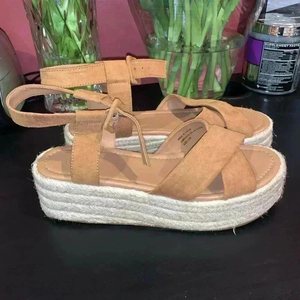 Urban Outfitters Brown Platform Sandals